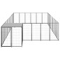Hundezwinger Schwarz 19,36 m² Stahl Hundezwinger Schwarz 19,36 m² Stahl