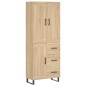 Highboard Sonoma-Eiche 69,5x34x180 cm Holzwerkstoff Highboard Sonoma-Eiche 69,5x34x180 cm Holzwerkstoff