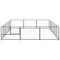 Hundezwinger Schwarz 15 m² Stahl Hundezwinger Schwarz 15 m² Stahl