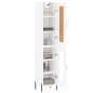 Highboard Hochglanz-Weiß 34,5x34x180 cm Holzwerkstoff Highboard Hochglanz-Weiß 34,5x34x180 cm Holzwerkstoff