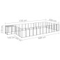 Hundezwinger Schwarz 22,99 m² Stahl Hundezwinger Schwarz 22,99 m² Stahl