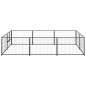 Hundezwinger Schwarz 6 m² Stahl Hundezwinger Schwarz 6 m² Stahl
