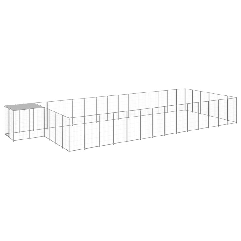 Hundezwinger Silbern 26,62 m² Stahl Hundezwinger Silbern 26,62 m² Stahl
