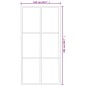 vidaXL Schiebetür mit Beschlag ESG-Glas & Aluminium 102x205 cm vidaXL Schiebetür mit Beschlag ESG-Glas & Aluminium 102x205 cm