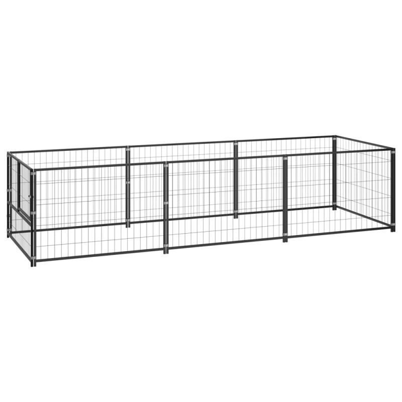 vidaXL Hundezwinger Schwarz 3 m² Stahl vidaXL Hundezwinger Schwarz 3 m² Stahl
