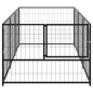 vidaXL Hundezwinger Schwarz 3 m² Stahl vidaXL Hundezwinger Schwarz 3 m² Stahl