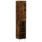 vidaXL Highboard Räuchereiche 34,5x34x180 cm Holzwerkstoff vidaXL Highboard Räuchereiche 34,5x34x180 cm Holzwerkstoff