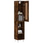 vidaXL Highboard Räuchereiche 34,5x34x180 cm Holzwerkstoff vidaXL Highboard Räuchereiche 34,5x34x180 cm Holzwerkstoff