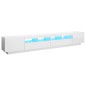 TV-Schrank mit LED-Leuchten Hochglanz-Weiß 260x35x40 cm TV-Schrank mit LED-Leuchten Hochglanz-Weiß 260x35x40 cm