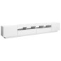 TV-Schrank mit LED-Leuchten Hochglanz-Weiß 260x35x40 cm TV-Schrank mit LED-Leuchten Hochglanz-Weiß 260x35x40 cm