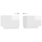 TV-Schrank mit LED-Leuchten Hochglanz-Weiß 260x35x40 cm TV-Schrank mit LED-Leuchten Hochglanz-Weiß 260x35x40 cm