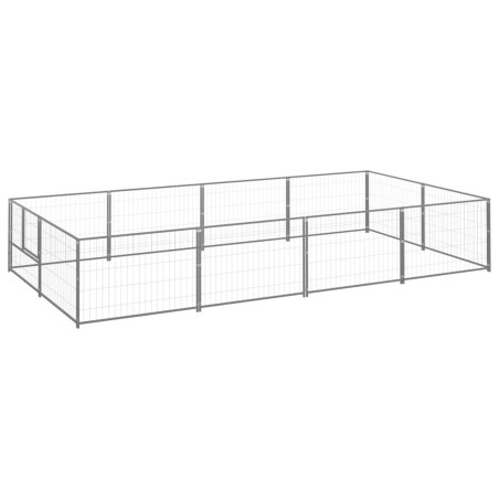 Hundezwinger Silbern 8 m² Stahl