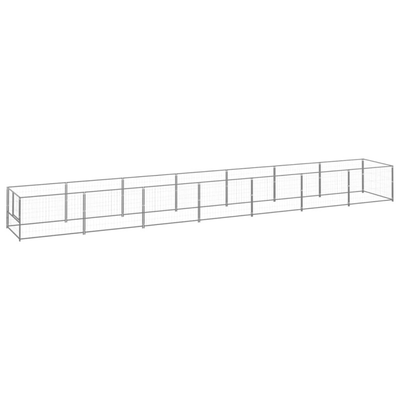 Hundezwinger Silbern 7 m² Stahl Hundezwinger Silbern 7 m² Stahl