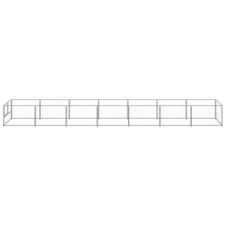 Hundezwinger Silbern 7 m² Stahl