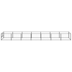 Hundezwinger Schwarz 7 m² Stahl