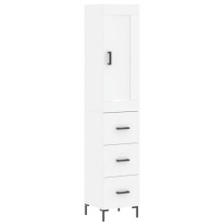vidaXL Highboard Weiß 34,5x34x180 cm Holzwerkstoff