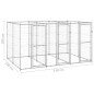 Outdoor-Hundezwinger Verzinkter Stahl 7,26 m² Outdoor-Hundezwinger Verzinkter Stahl 7,26 m²