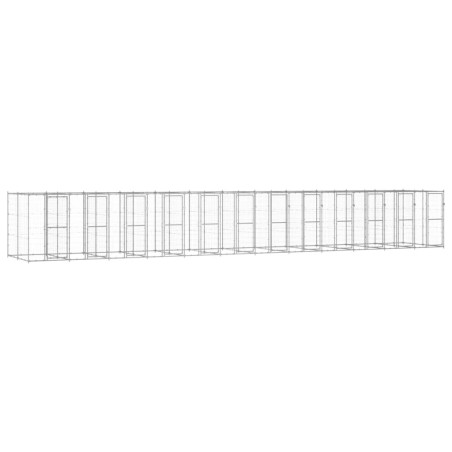 Outdoor-Hundezwinger Verzinkter Stahl 29,04 m²
