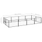 Hundezwinger Schwarz 8 m² Stahl Hundezwinger Schwarz 8 m² Stahl