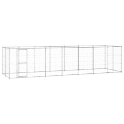 Outdoor-Hundezwinger Verzinkter Stahl 16,94 m²