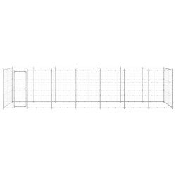 Outdoor-Hundezwinger Verzinkter Stahl 16,94 m²