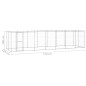 Outdoor-Hundezwinger Verzinkter Stahl 16,94 m² Outdoor-Hundezwinger Verzinkter Stahl 16,94 m²
