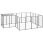 Hundezwinger Schwarz 6,05 m² Stahl Hundezwinger Schwarz 6,05 m² Stahl