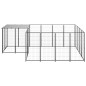 Hundezwinger Schwarz 6,05 m² Stahl Hundezwinger Schwarz 6,05 m² Stahl