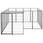 Hundezwinger Schwarz 6,05 m² Stahl Hundezwinger Schwarz 6,05 m² Stahl