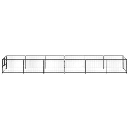 Hundezwinger Schwarz 6 m² Stahl