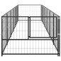 Hundezwinger Schwarz 6 m² Stahl Hundezwinger Schwarz 6 m² Stahl