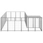 Hundezwinger Schwarz 10,89 m² Stahl Hundezwinger Schwarz 10,89 m² Stahl