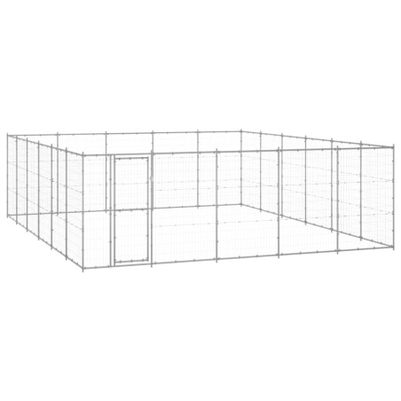 vidaXL Outdoor-Hundezwinger Verzinkter Stahl 36,3 m²
