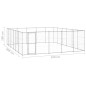vidaXL Outdoor-Hundezwinger Verzinkter Stahl 36,3 m² vidaXL Outdoor-Hundezwinger Verzinkter Stahl 36,3 m²