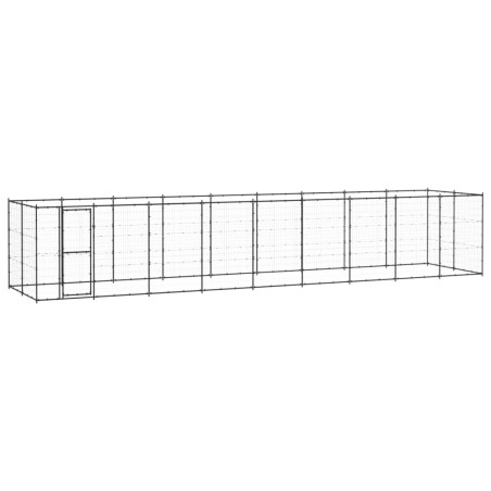 vidaXL Outdoor-Hundezwinger Stahl 21,78 m²