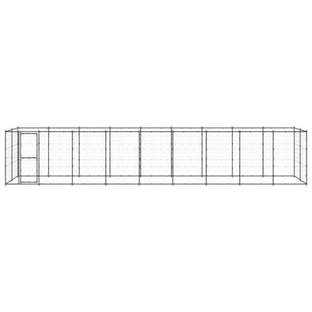 vidaXL Outdoor-Hundezwinger Stahl 21,78 m²