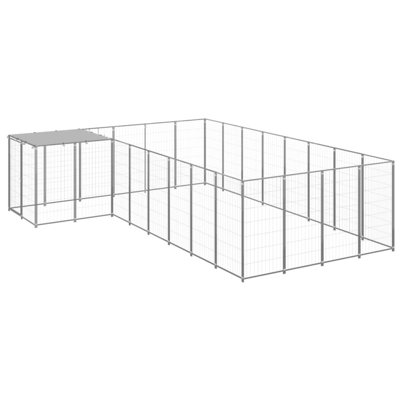 Hundezwinger Silbern 10,89 m² Stahl Hundezwinger Silbern 10,89 m² Stahl