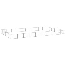 Hundezwinger Silbern 60 m² Stahl