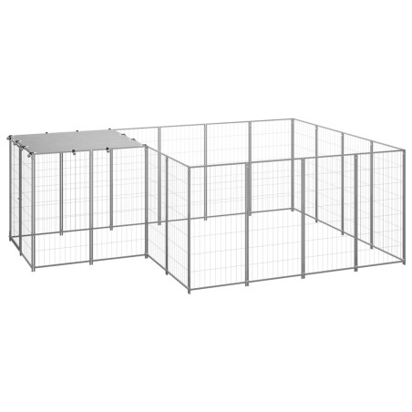 Hundezwinger Silbern 6,05 m² Stahl