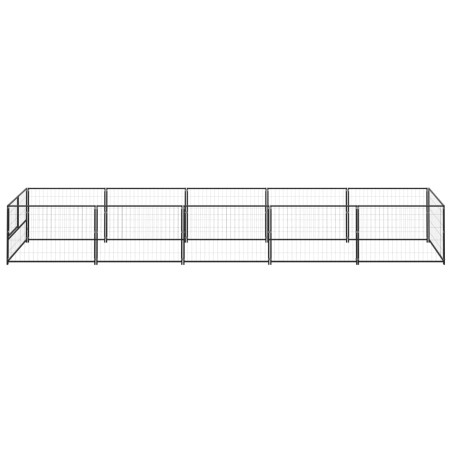 Hundezwinger Schwarz 5 m² Stahl