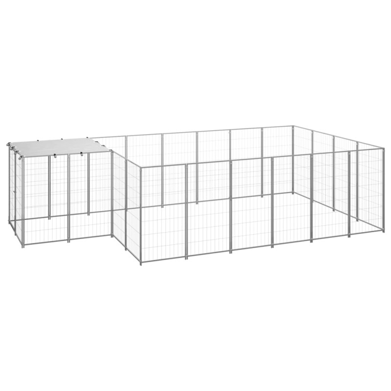 Hundezwinger Silbern 8,47 m² Stahl Hundezwinger Silbern 8,47 m² Stahl