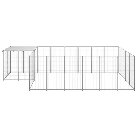 Hundezwinger Silbern 8,47 m² Stahl