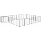 Hundezwinger Schwarz 25,41 m² Stahl