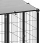 Hundezwinger Schwarz 25,41 m² Stahl