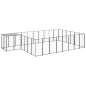 Hundezwinger Schwarz 15,73 m² Stahl Hundezwinger Schwarz 15,73 m² Stahl