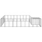 Hundezwinger Schwarz 15,73 m² Stahl Hundezwinger Schwarz 15,73 m² Stahl