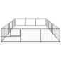 Hundezwinger Schwarz 27 m² Stahl Hundezwinger Schwarz 27 m² Stahl