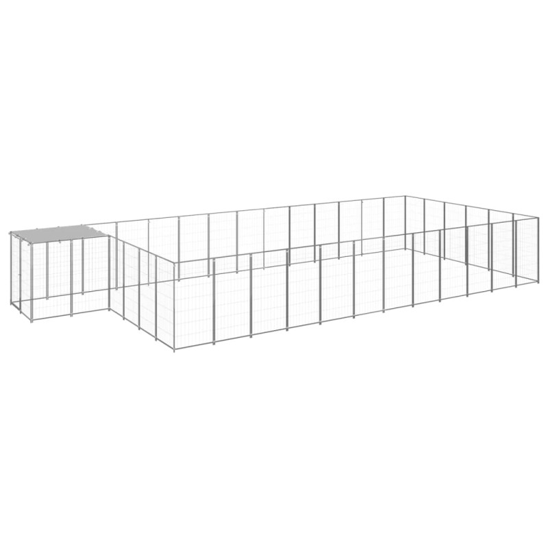Hundezwinger Silbern 22,99 m² Stahl Hundezwinger Silbern 22,99 m² Stahl