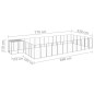 Hundezwinger Silbern 22,99 m² Stahl Hundezwinger Silbern 22,99 m² Stahl
