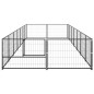 vidaXL Hundezwinger Schwarz 14 m² Stahl vidaXL Hundezwinger Schwarz 14 m² Stahl